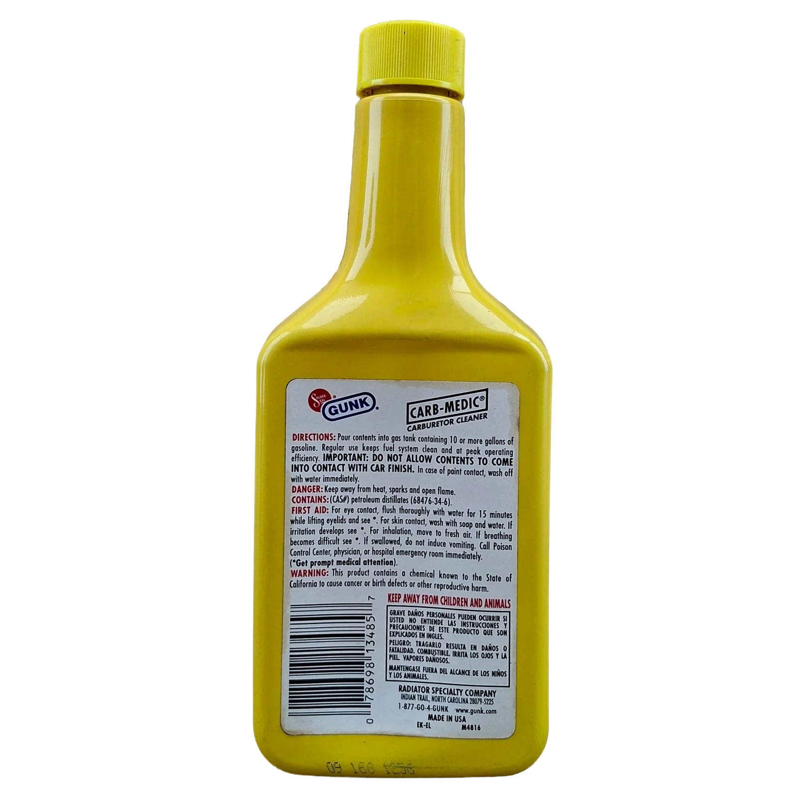 GUNK LIMPIADOR DE CARBURADOR (CARB-MEDIC)