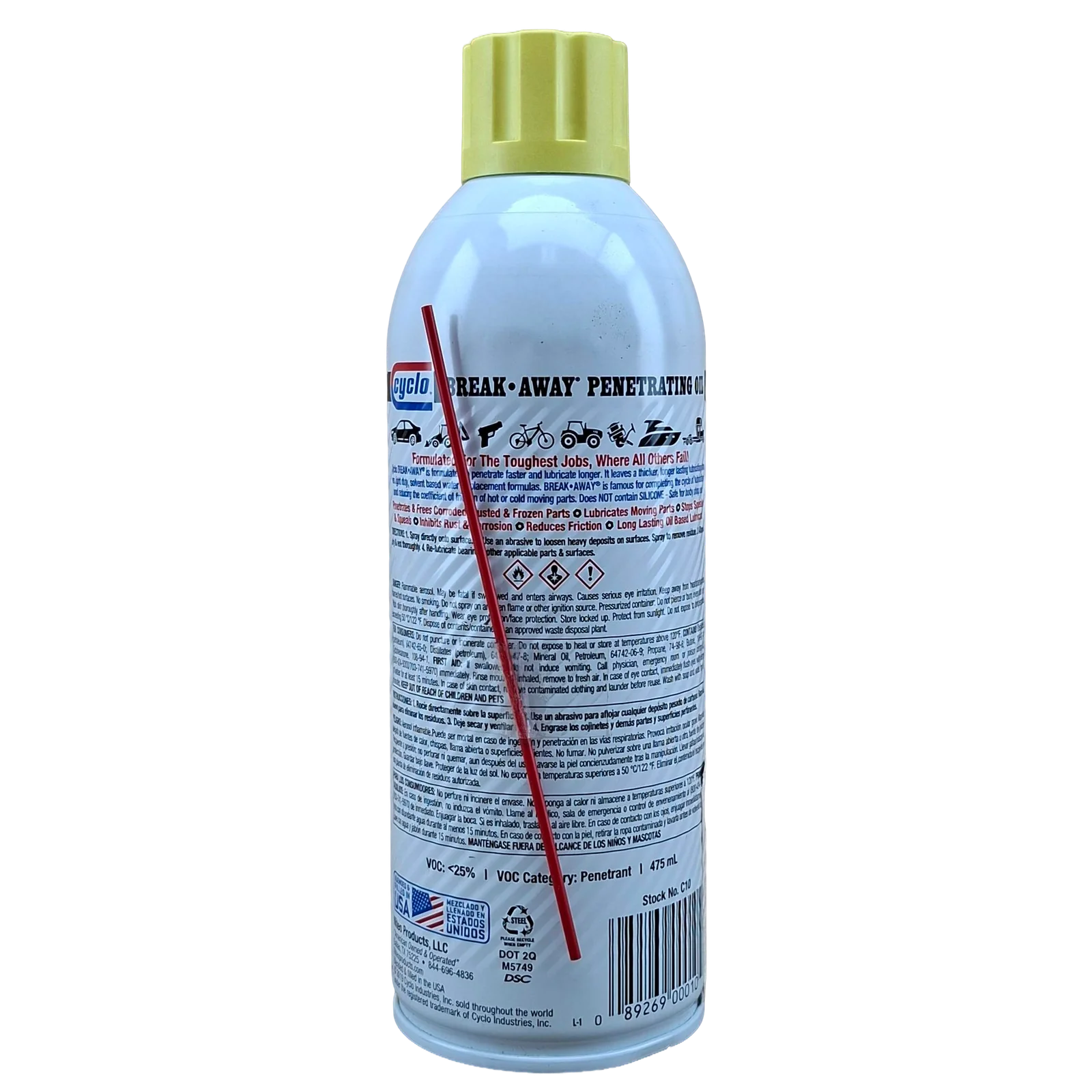 CYCLO ACEITE PENETRANTE 13 ONZ. (PENETRATING OIL LIQUID WRENCH)