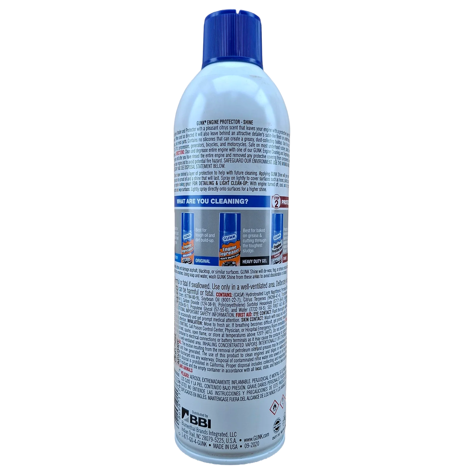 BRILLO Y LIMPIADOR DE MOTOR 15OZ GUNK