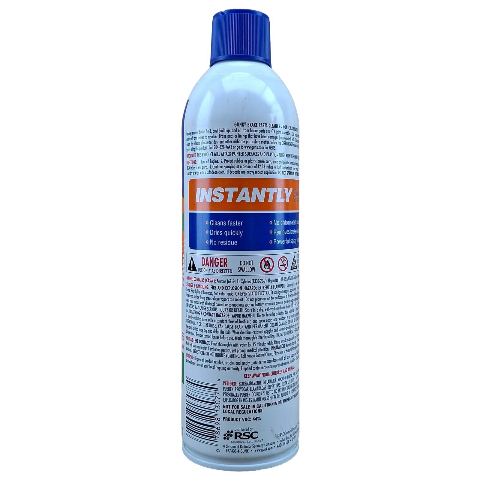 LIMPIADOR DE PARTES DE FRENOS Y CV JOINT14OZ GUNK