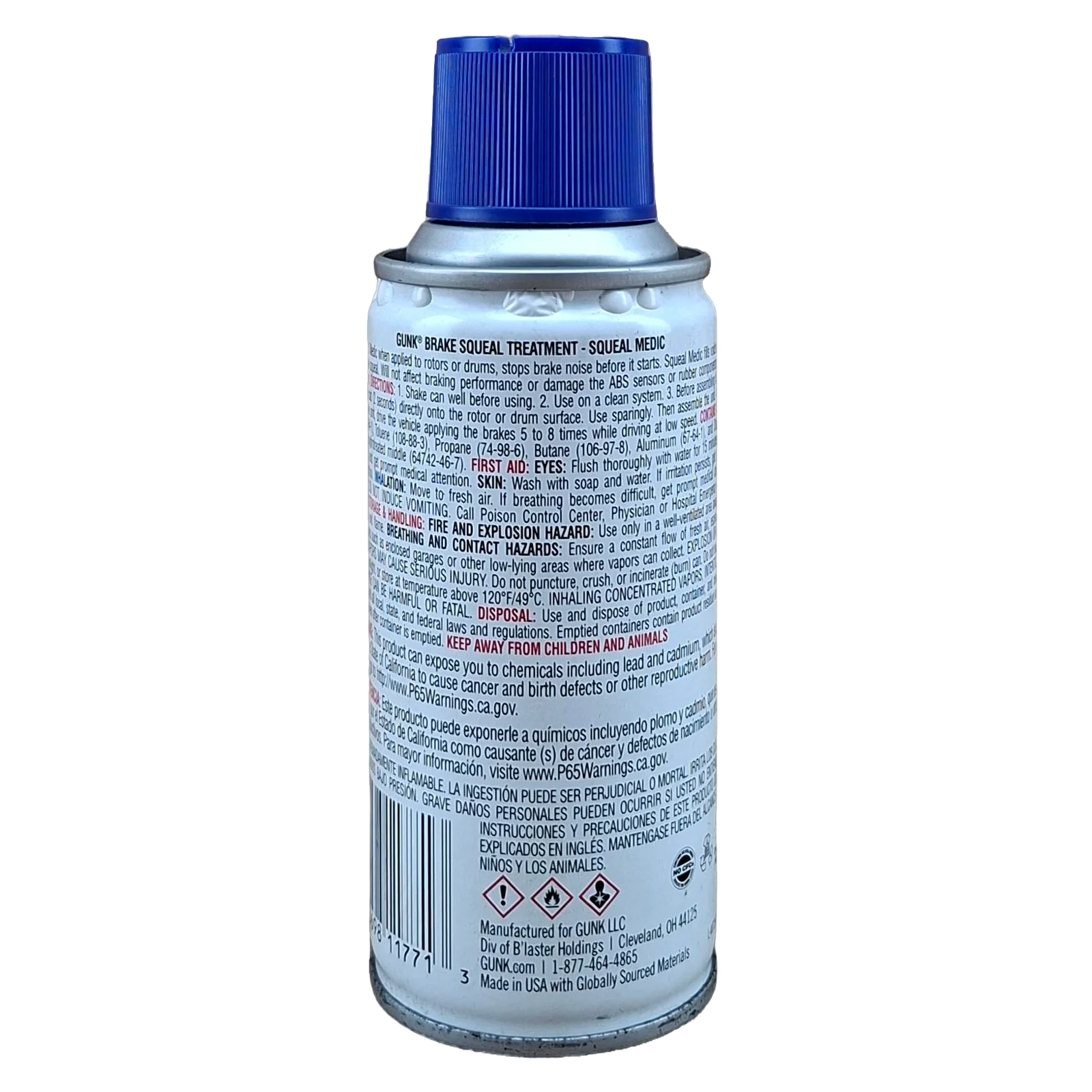LIQUIDO ANTI CHILLIDO PARA FRENOS DE DISCO 20OZ GUNK