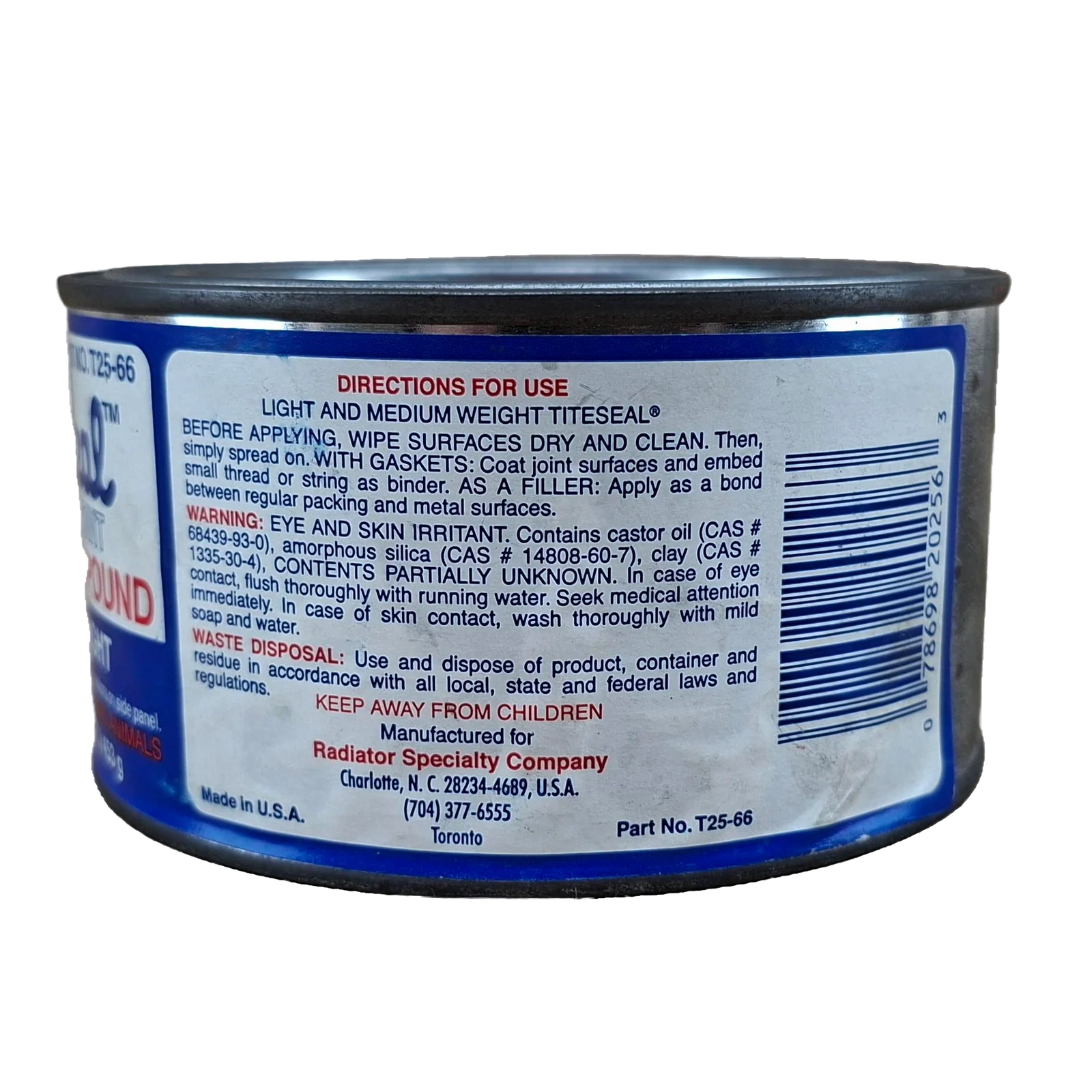 PEGAMENTO PARA EMPAQUES Y JUNTAS 1LB TITESEAL