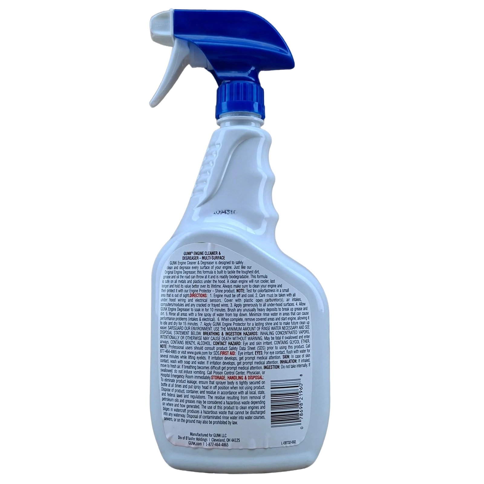 GUNK LIMPIADOR Y DESENGRASANTE DE MOTOR 32FL