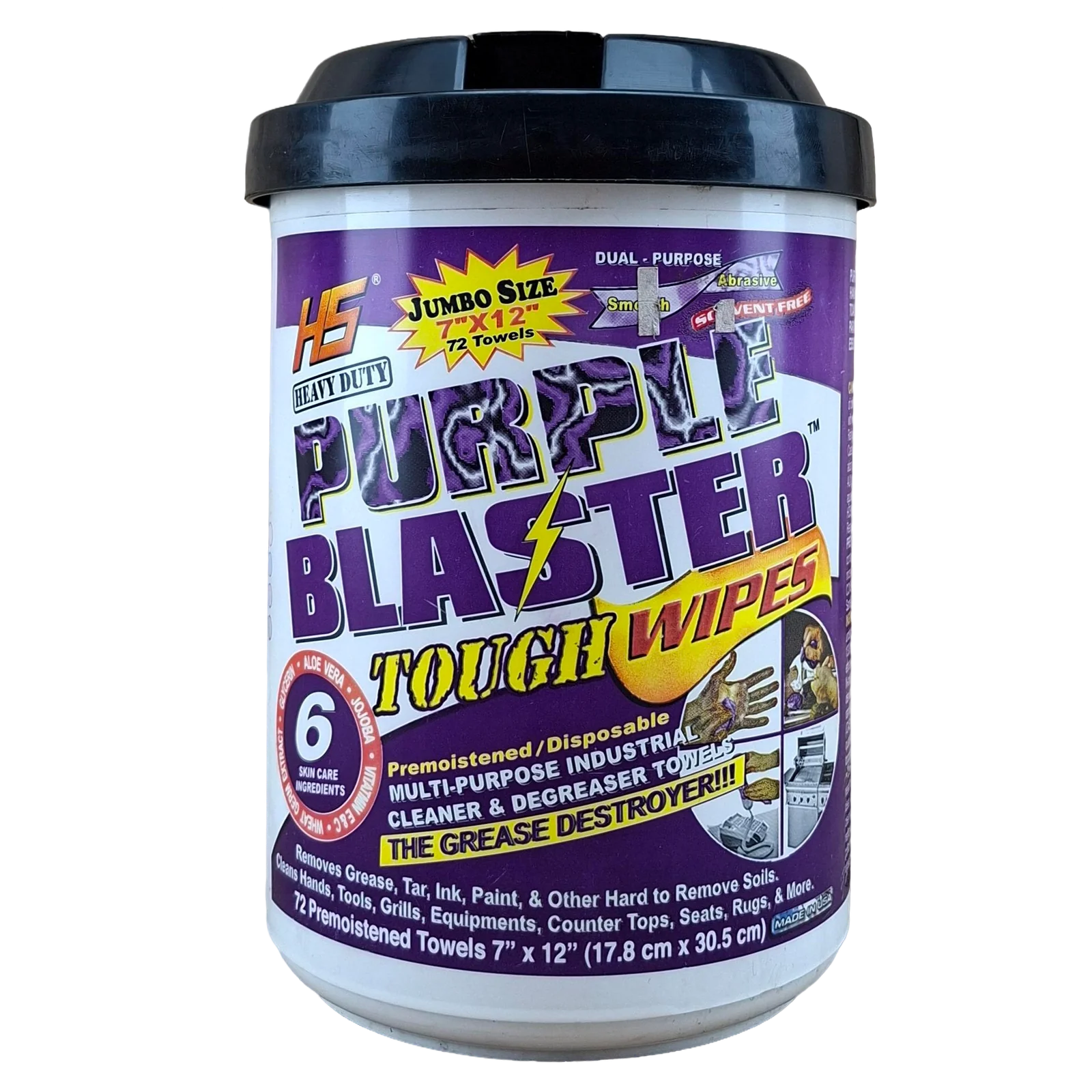 TOALLAS DESECHABLES PARA LIMPIAR MANOS PURPLE BLASTER