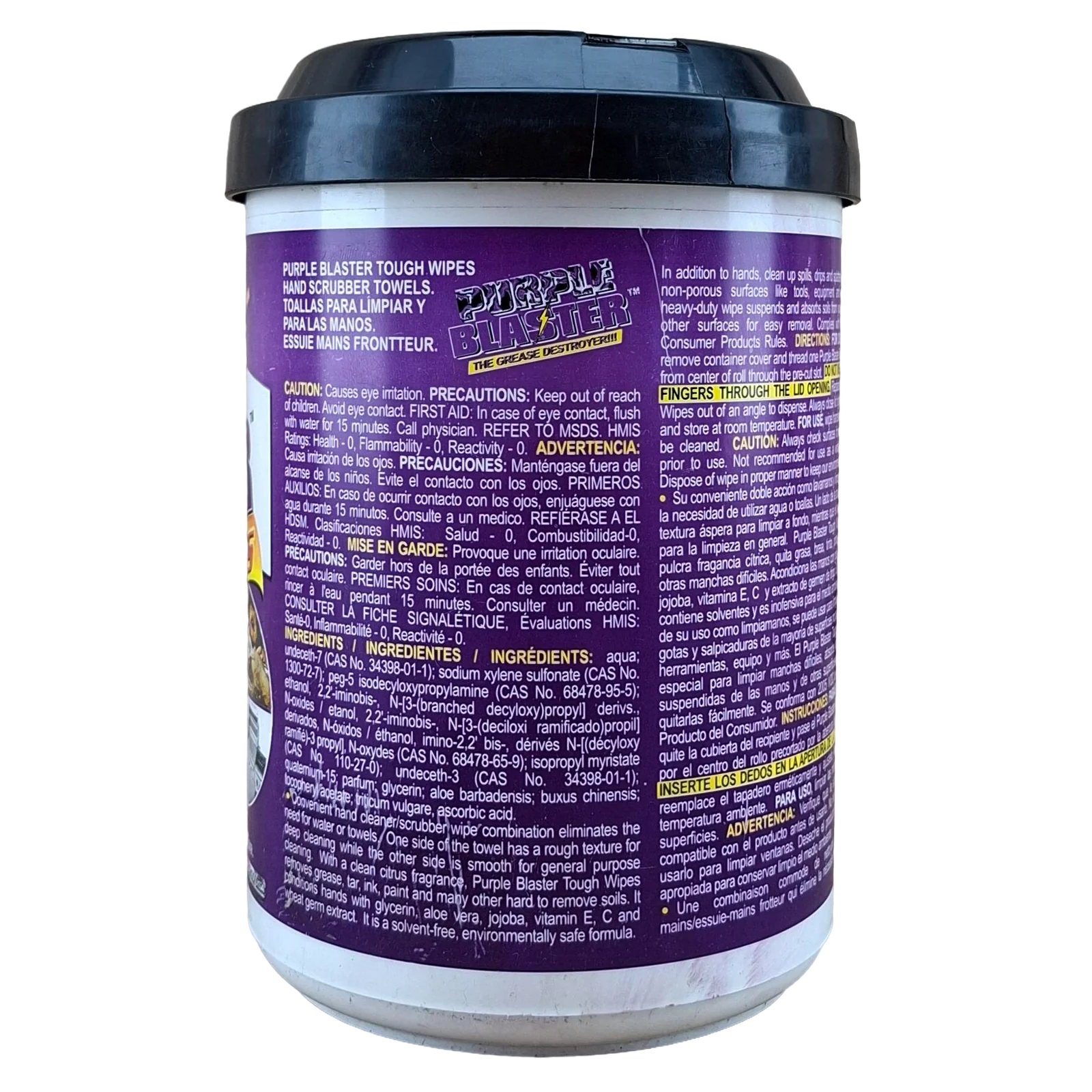 TOALLAS DESECHABLES PARA LIMPIAR MANOS PURPLE BLASTER