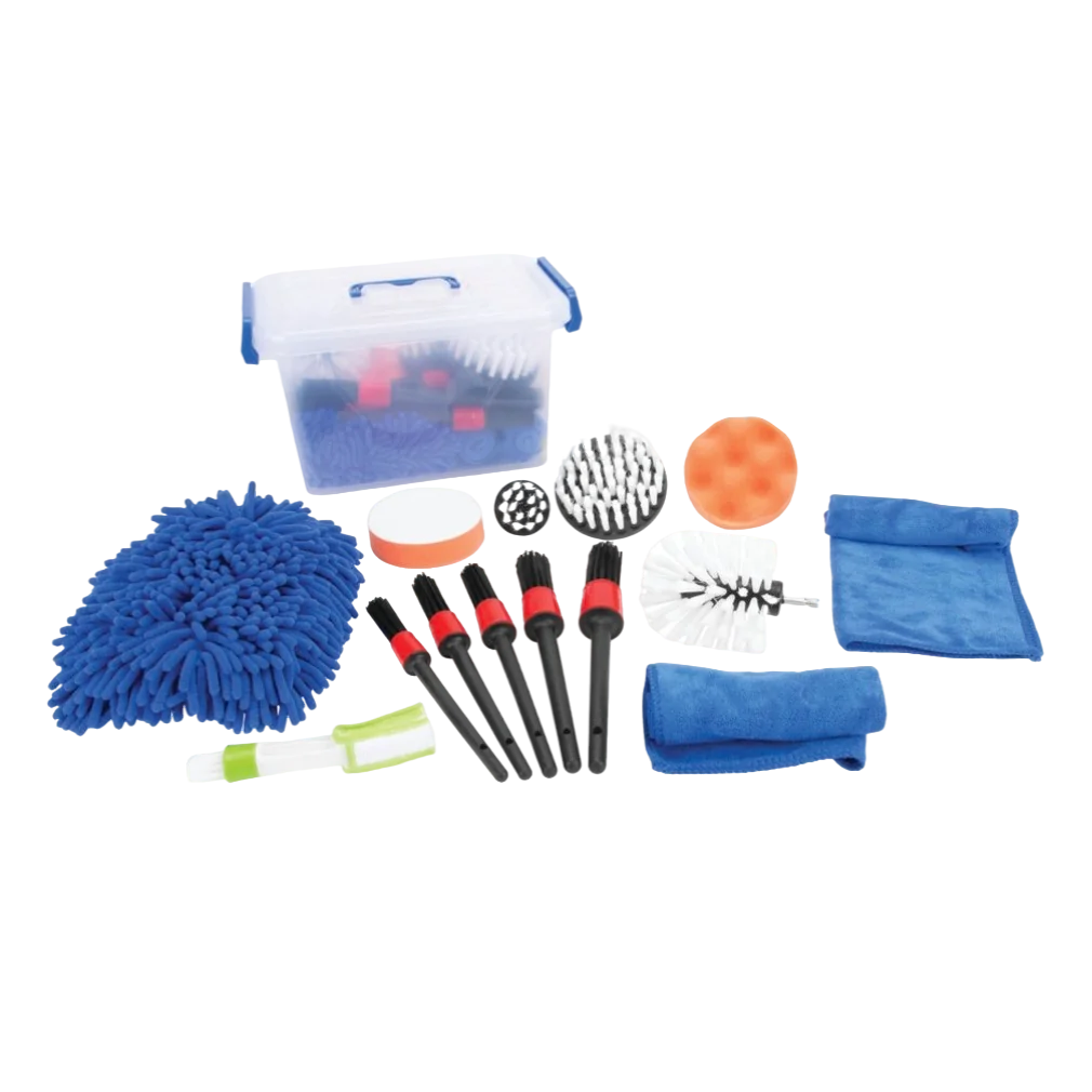 16 PZS. KIT DE LIMPIEZA DE DETALLES DE VEHICULO