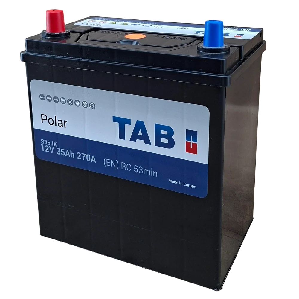 NS40L/NS40ZL 300 CCA; 5X9X8"; 35 AH; 12 V; 53522 CAJA; POLARIDAD INVERTIDA; BATERIA TAB POLAR