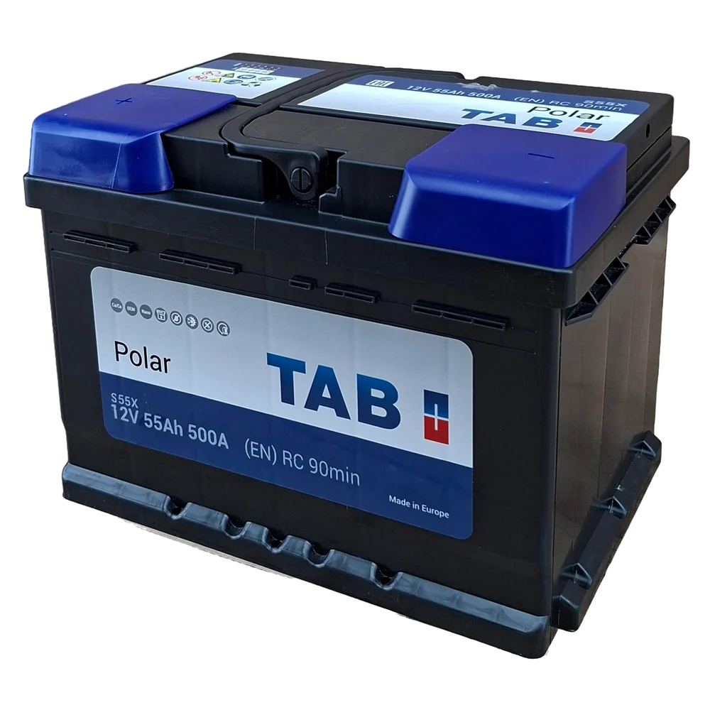 BCI; 490 CCA; 7X7X10"; 55 AH; 12 V; L2B CAJA; POLARIDAD INVERTIDA; BATERIA TAB POLAR