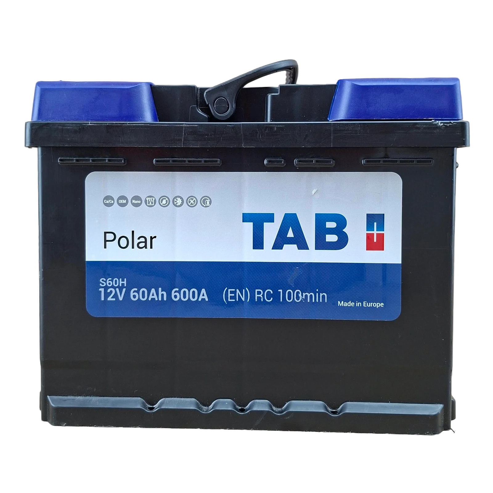 47 BCI; 650 CCA; 7X7X10¨; 60 AH; 12 V; L2 CAJA; POLARIDAD NO INVERTIDA; BATERIA TAB POLAR