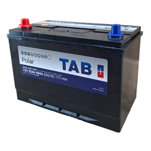 27F BCI; 860 CCA; 7X9X12¨; 95 AH; 12 V; 59518 CAJA; POLARIDAD INVERTIDA; BATERIA TAB POLAR