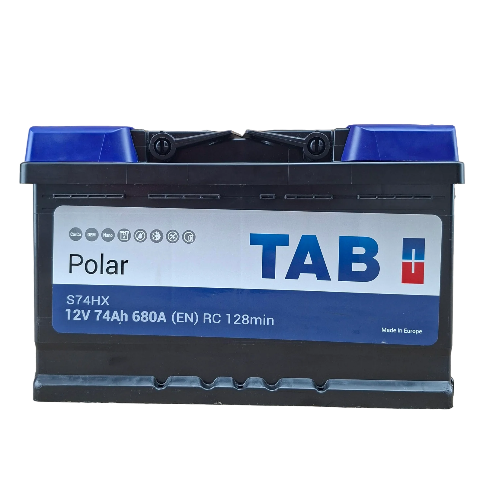 65 BCI; 680 CCA; 7X7X11¨; 12 V; POLARIDAD INVERTIDA; BATERIA TAB POLAR