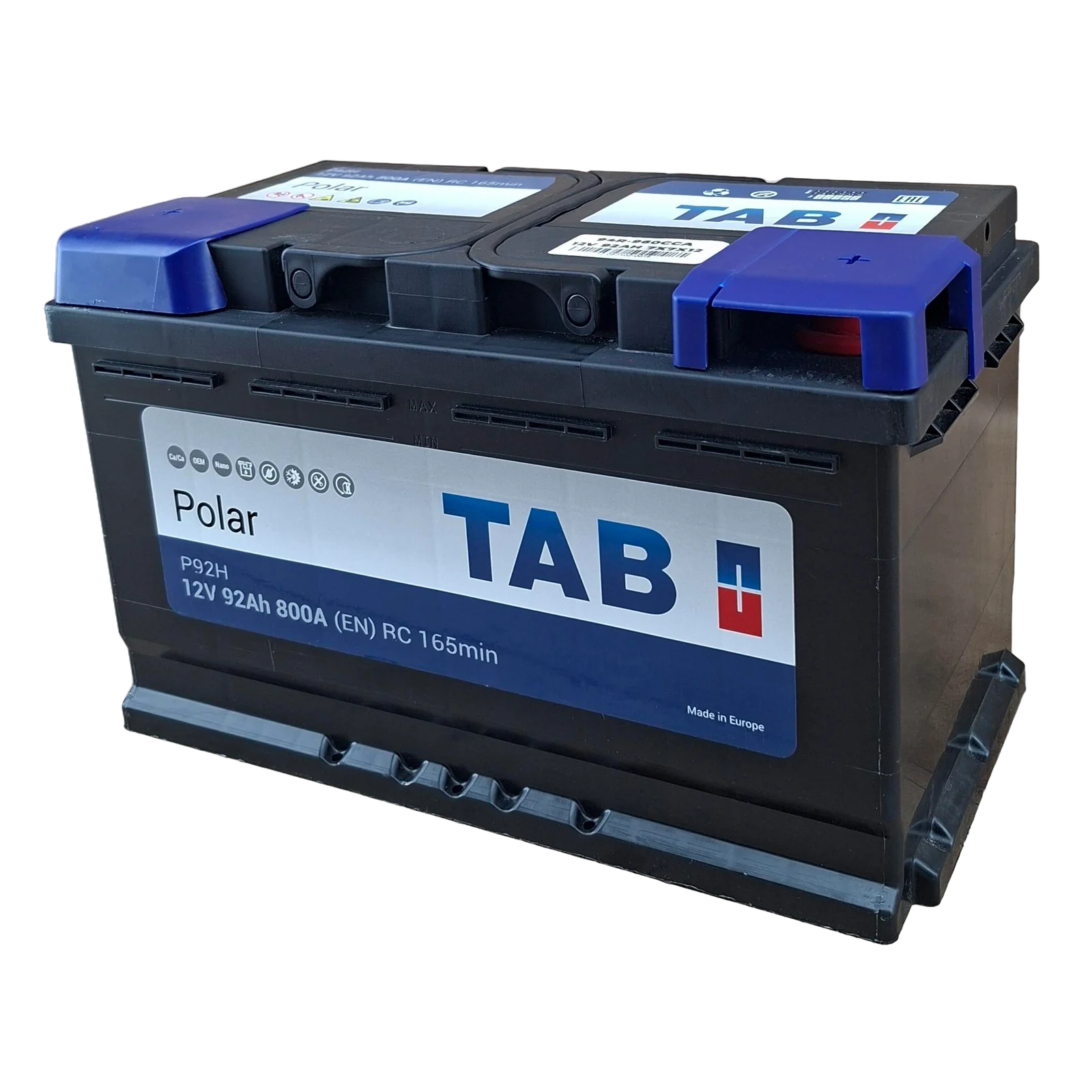 94R BCI; 960 CCA; 7X7X12¨; 92 AH; 12V;  L4 CAJA; POLARIDAD NO INVERTIDA; BATERIA TAB POLAR