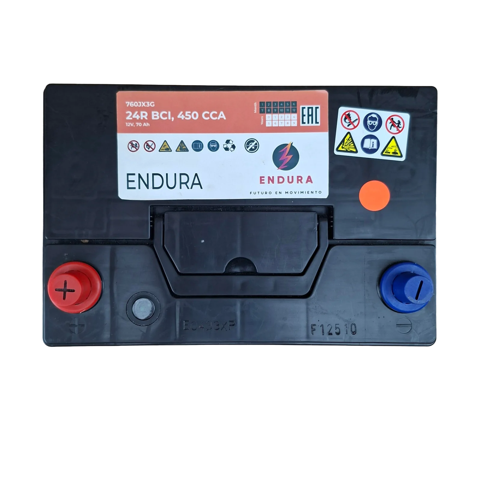 24R BCI; 450 CCA; 7X9X11¨; 12V; D26 CAJA; (SUSTITUYE A 24F) POLARIDAD INVERTIDA; BATERIA TAB 3G