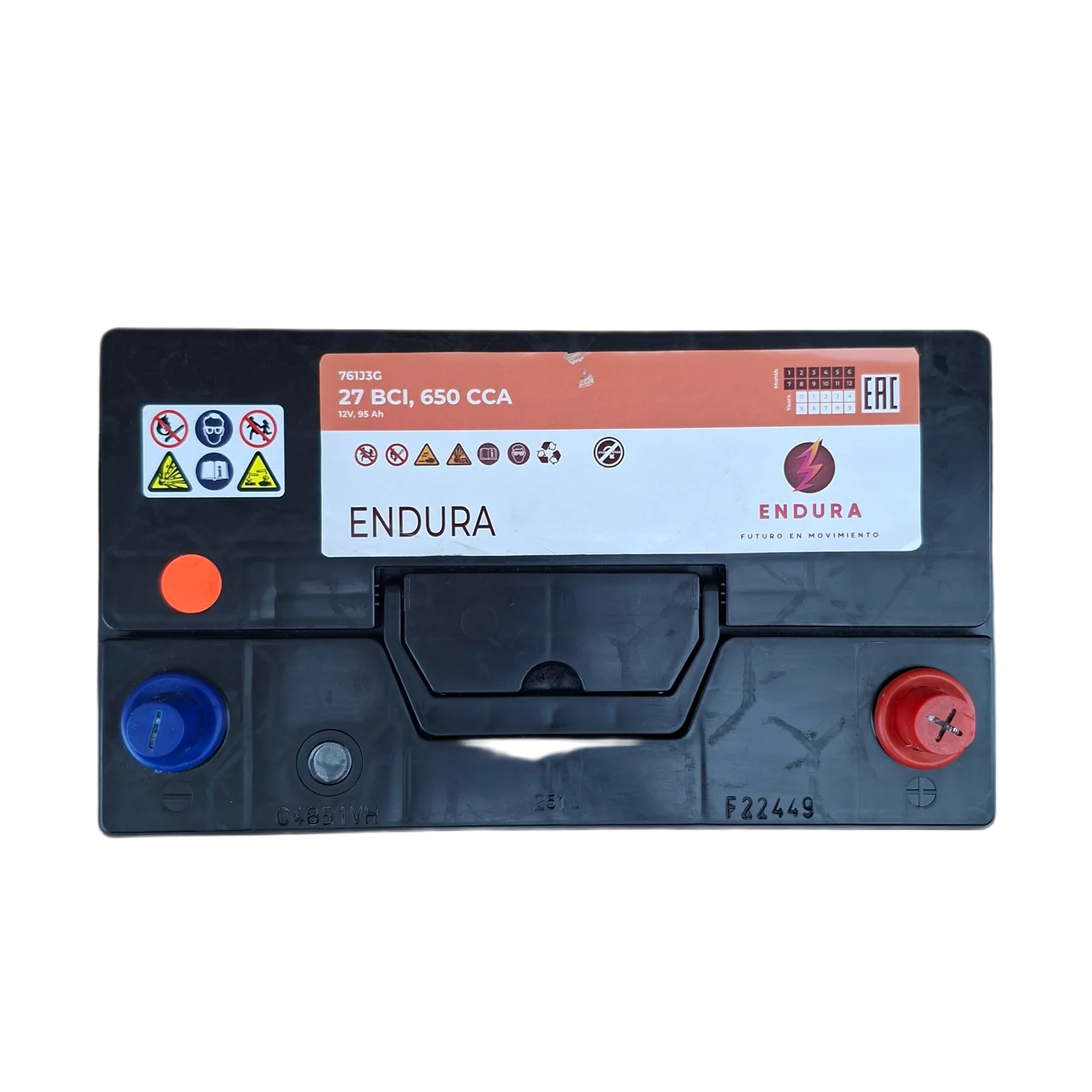 27 BCI; 650 CCA; 7X9X12¨; 12V; D31 CAJA; POLARIDAD NO INVERTIDA; BATERIA TAB 3G