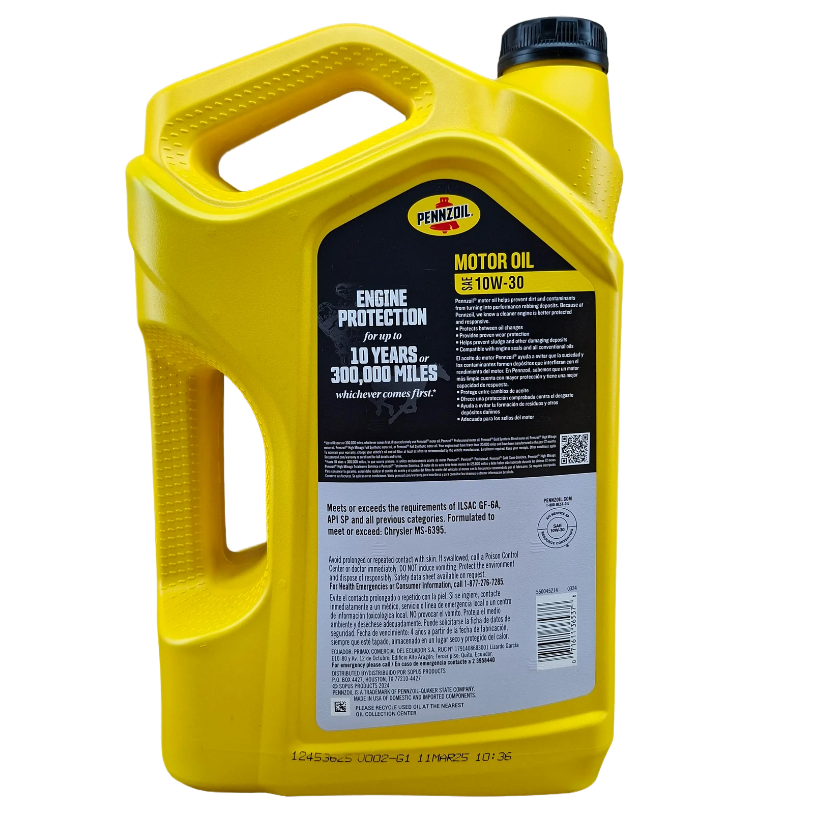 GARRAFA ACEITE 10W30 PENNZOIL