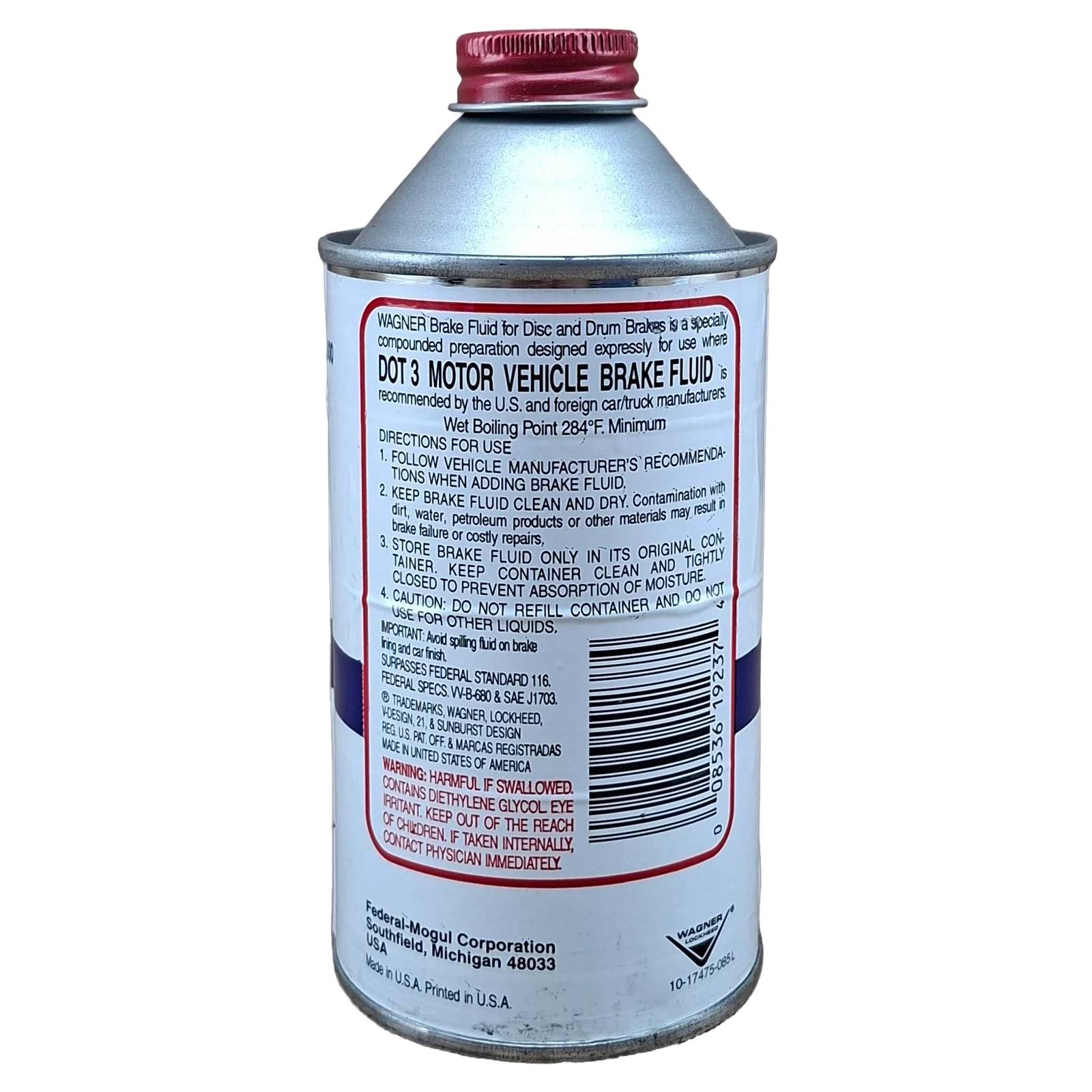 LIQUIDO DE FRENOS WAGNER 12 FL OZ  DOT3