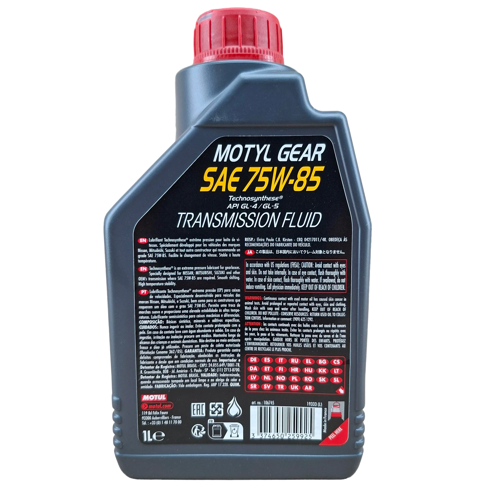LITRO 75W85 MOTUL MOTYLGEAR