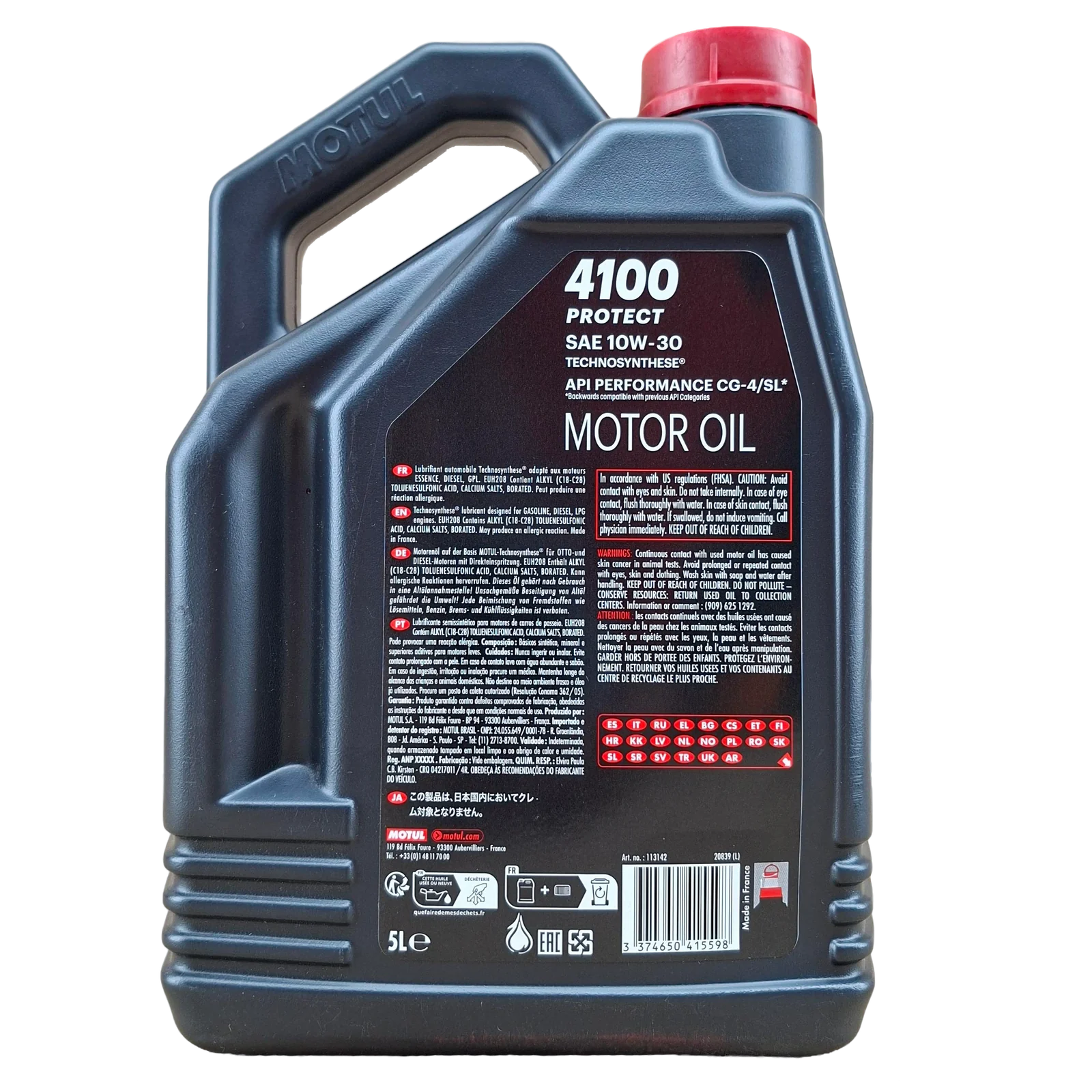 GALON 5 LITROS 10W30 4100 PROTECT PLUS MOTUL