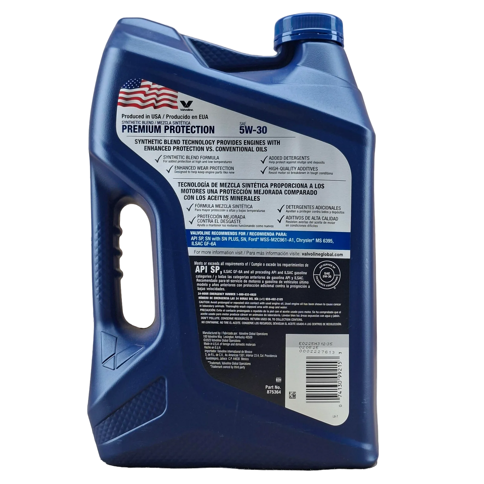 ACEITE 5W30; SINTETICO; 5 QUARTOS