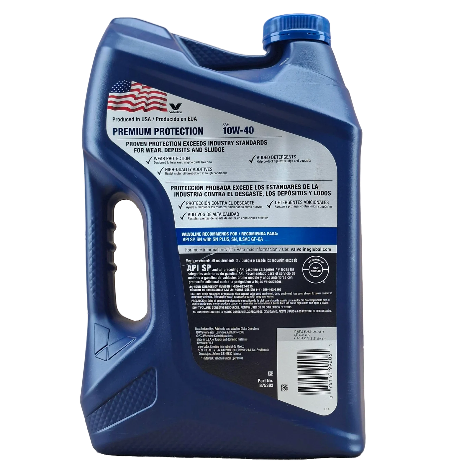 ACEITE 10W40; CONVECIONAL  ; 5 QT