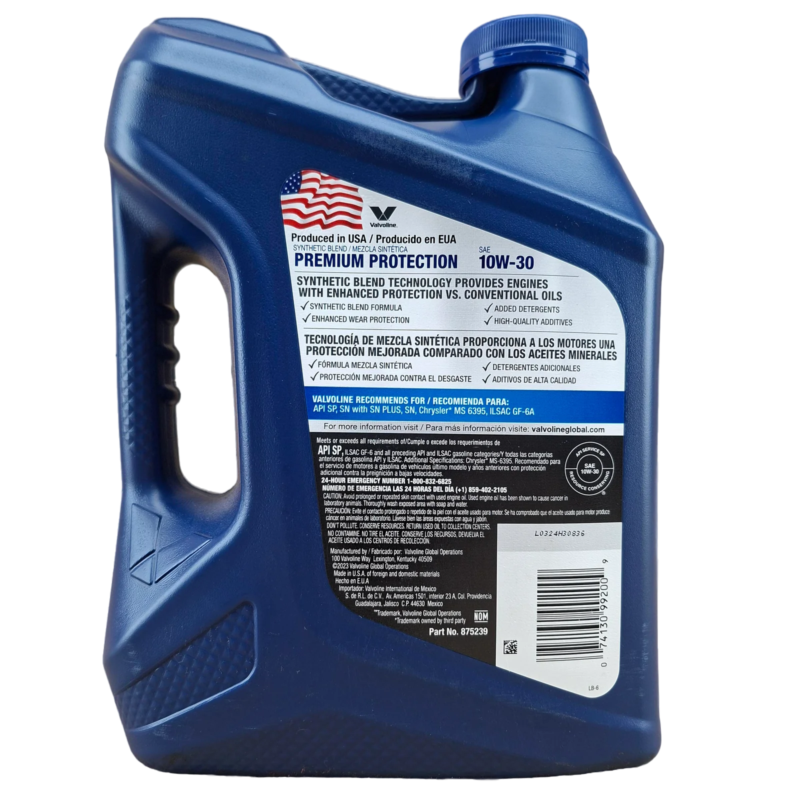 GALON 10W30 VALVOLINE