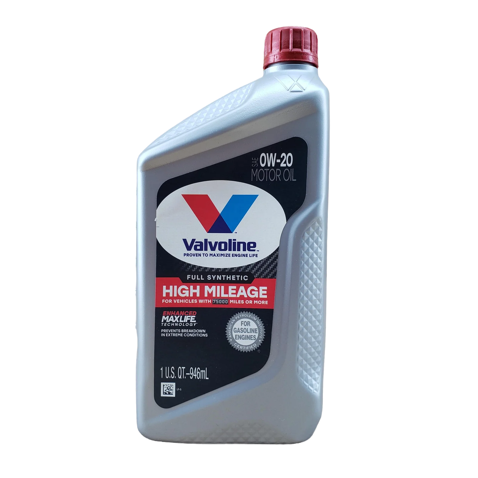 CUARTO 0W20 SINTETICO MAXLIFE VALVOLINE