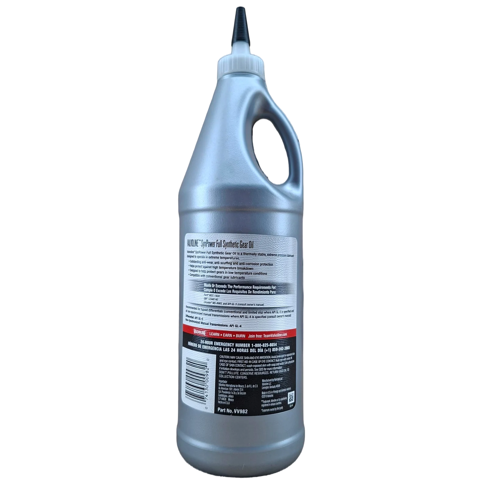 CUARTO 75W140 SINTETICO VALVOLINE