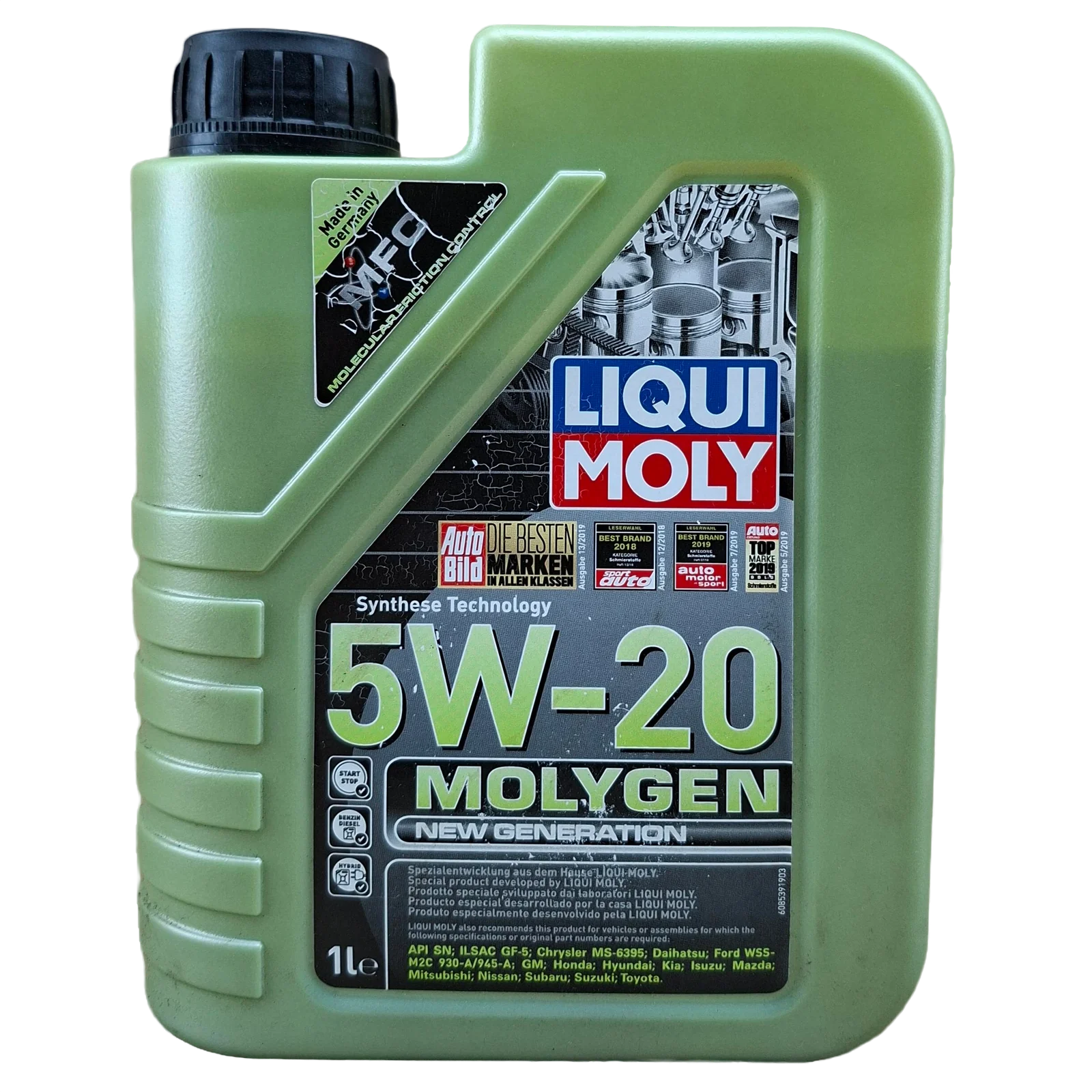LITRO DE ACEITE 5W20 LIQUI MOLY MOLYGEN