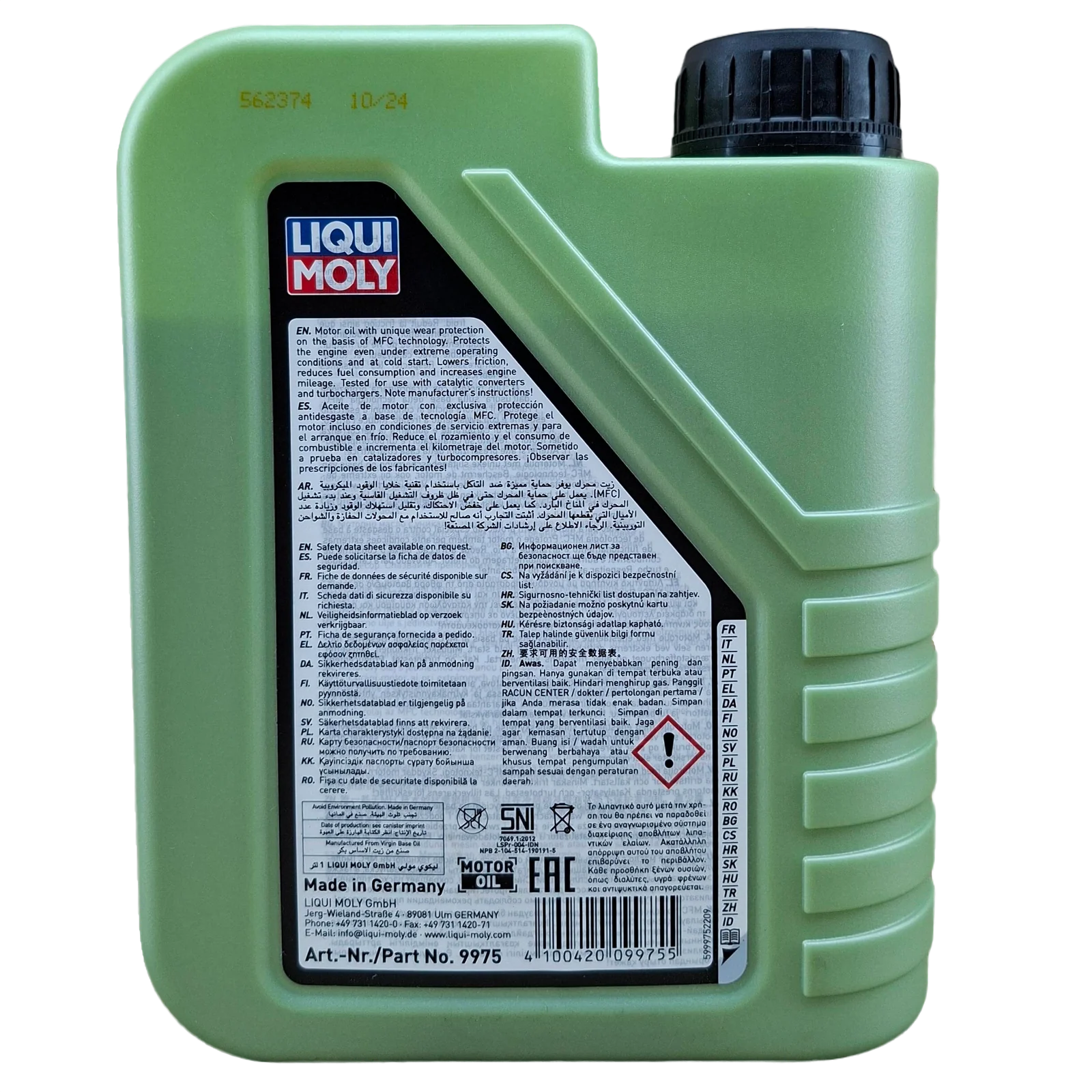 LITRO DE ACEITE 10W30 LIQUI MOLY MOLYGEN