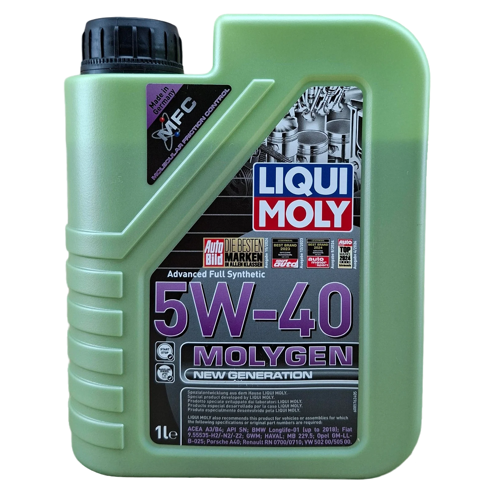 LITRO DE ACEITE 5W40 LIQUI MOLY MOLYGEN