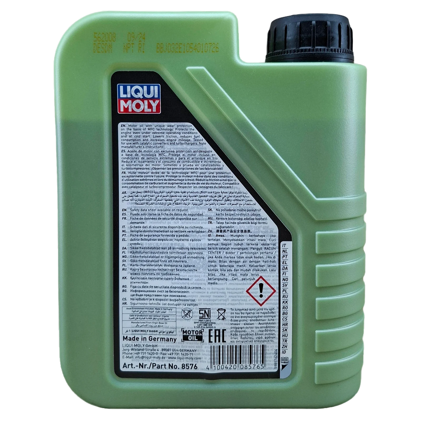 LITRO DE ACEITE 5W40 LIQUI MOLY MOLYGEN