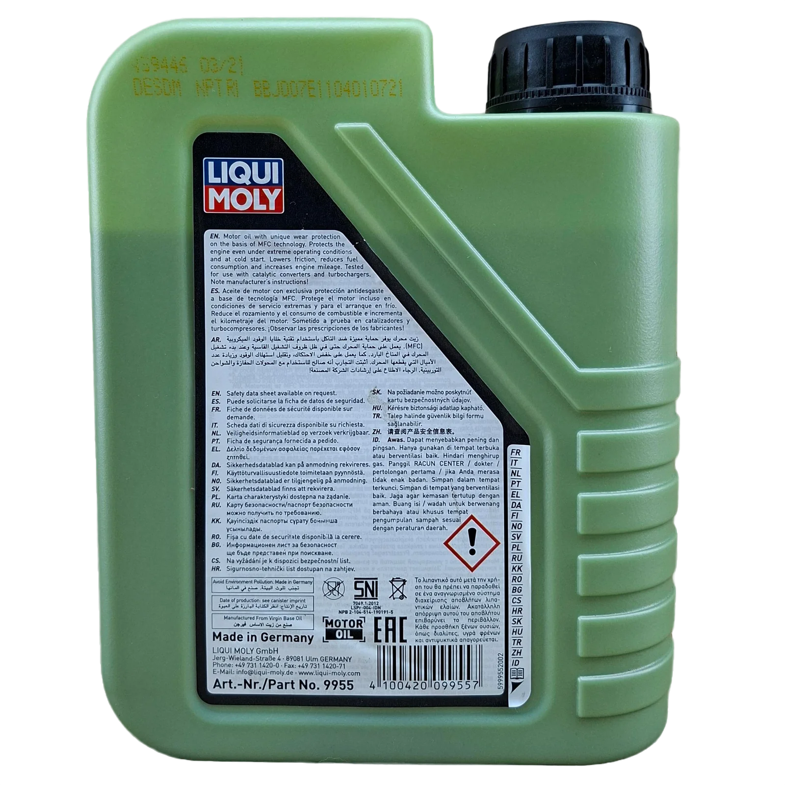 LITRO DE ACEITE 10W40 LIQUI MOLY MOLYGEN
