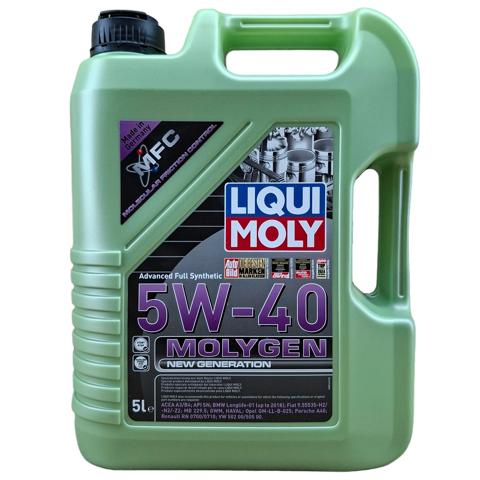 GARRAFA DE ACEITE 5W40 LIQUI MOLY MOLYGEN