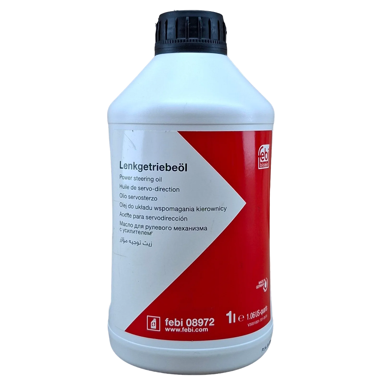 1 LITRO DE LIQUIDO HIDRAULICO;HILUX VIGO 2.5L/3.0L DSL 05-15; HILUX REVO 2.4L DSL15-; 4WD;  DEXRON II FEBI BILSTEIN